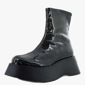 Circus by Sam Edelman Shiny Black Platform Boots